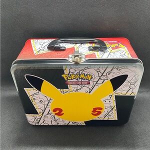 EMPTY Pokemon TCG Tin 25th Anniversary Celebrations Collector Chest Lunchbox